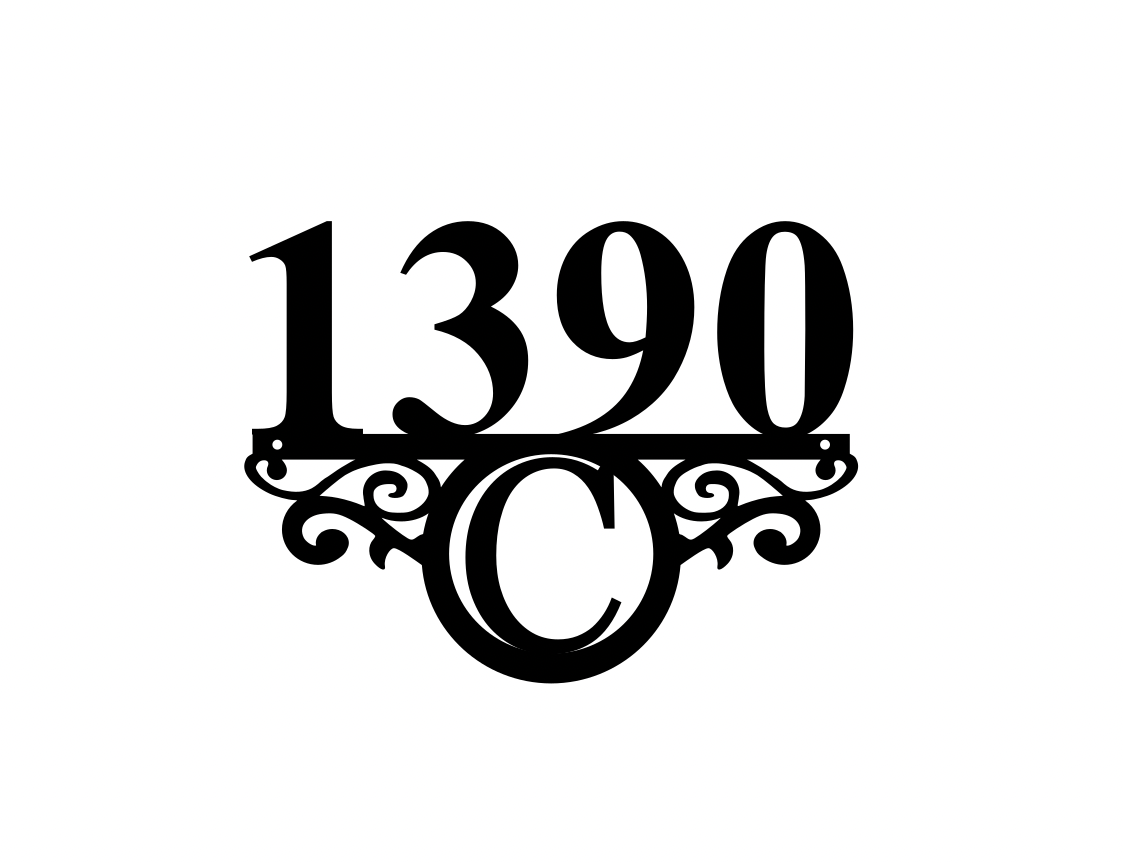 House Number With Initial